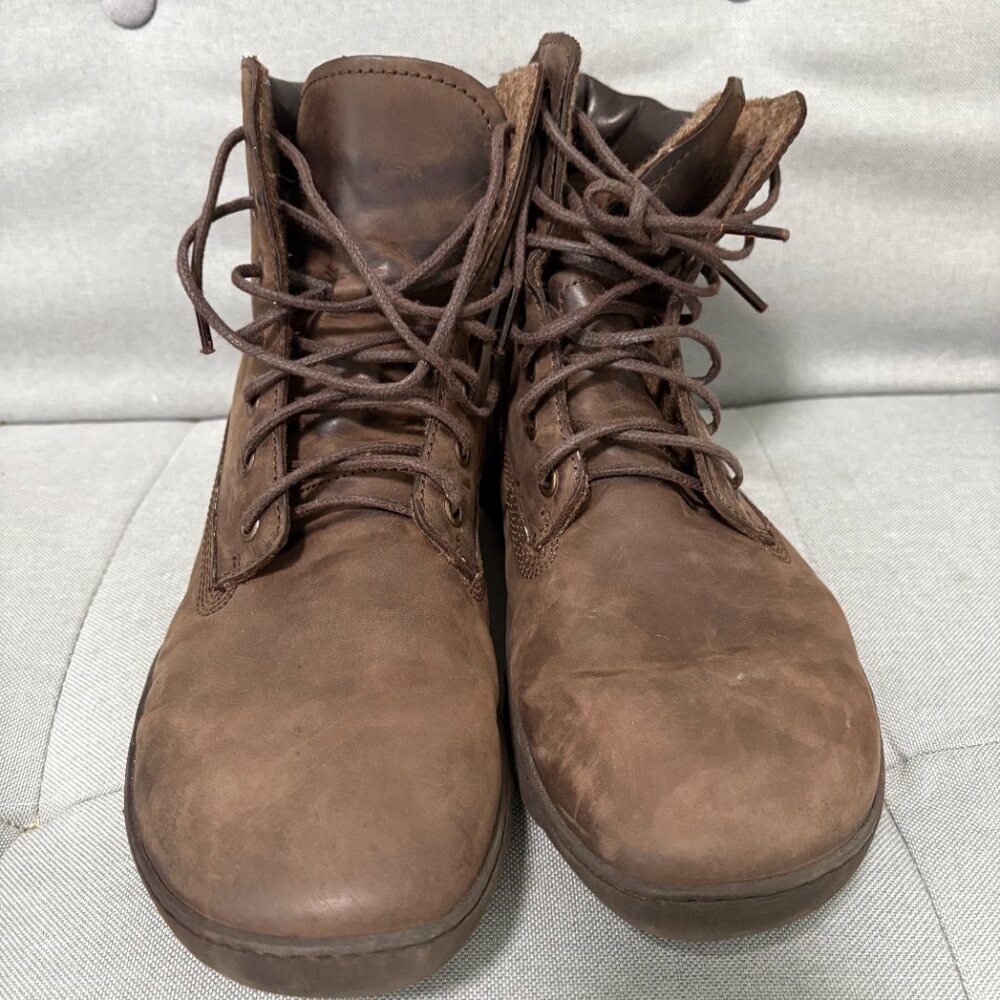 Groundies Liverpool Hightop Boot in Brown Leather
